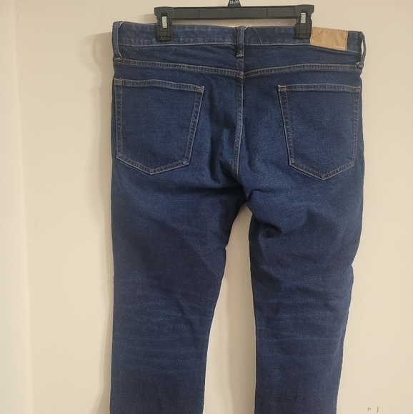 Bonobos Straight Leg Dark Denim Jeans Size 38/32 - Picture 2 of 7